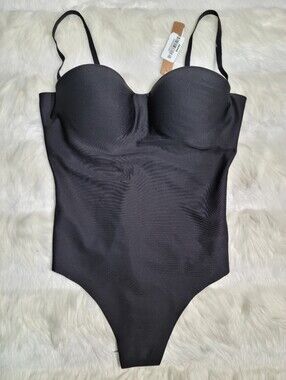 SKIMS Body Molded Underwire Bodysuit Black Onyx XS Women NEW
